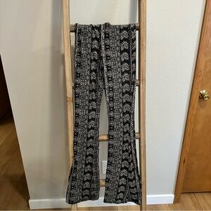 Mono B Black and White Flare Pants